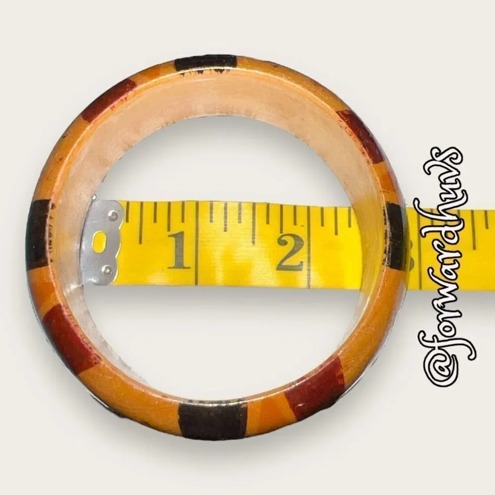 Bundle Sale 3 for $15 | Stunning Hand-Painted Wood Bangle Bracelet
